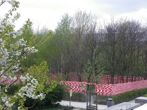 Bird Cage 2015, Parasite Architecture Installation in Park at Gleisdreieck, Berlin, by Shahram Entekhabi In occasion of "One Hectar" environmental art festival in the frame of Global Oil Week 2015